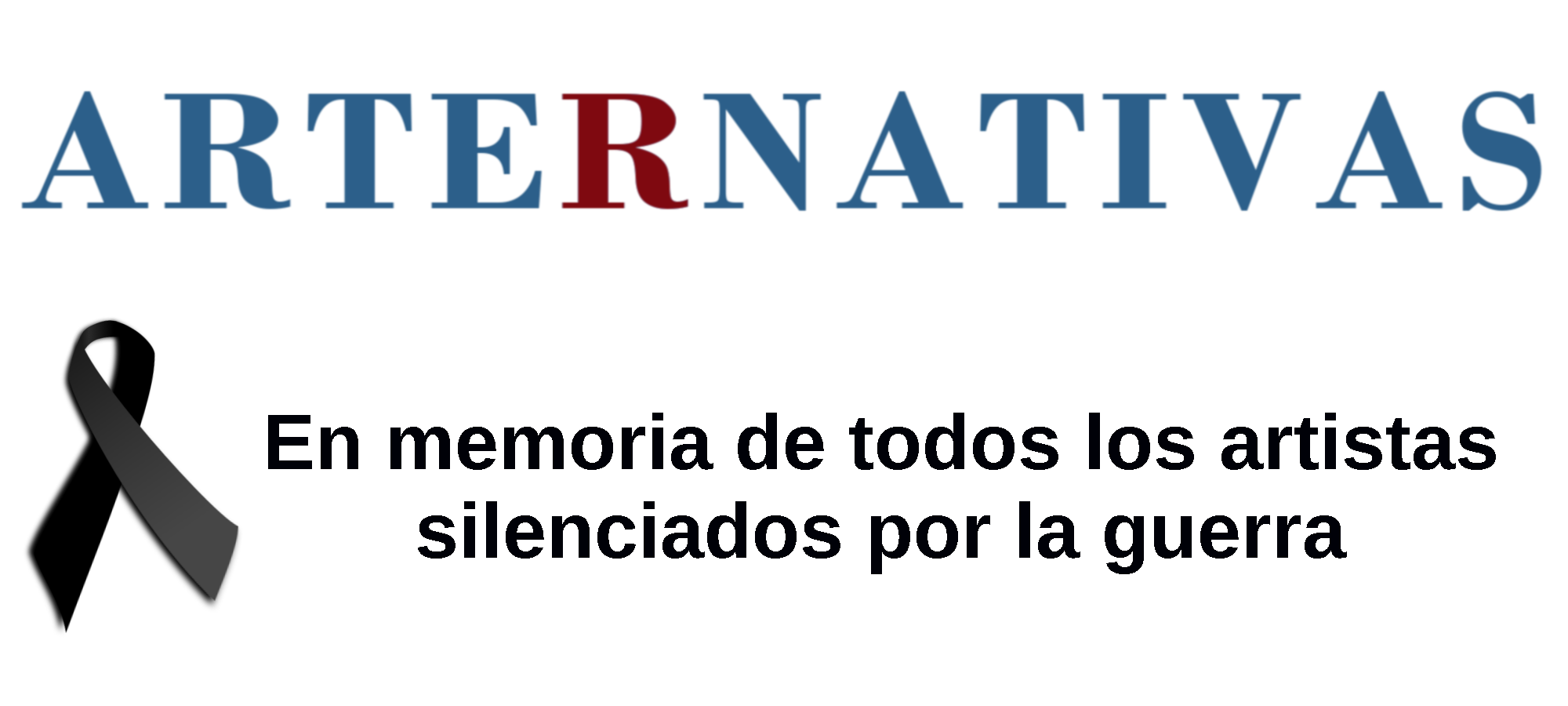 Logo en memoria de todos los artistas silenciados por la guerra