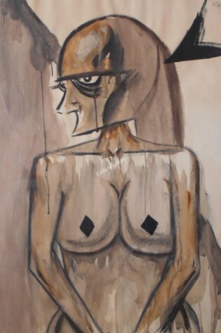 Tienda de arte contemporáneo | ARTERNATIVAS Mujer clavada por la violencia de género