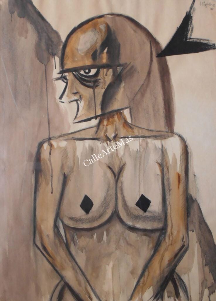 Tienda de arte contemporáneo | ARTERNATIVAS Mujer clavada por la violencia de género