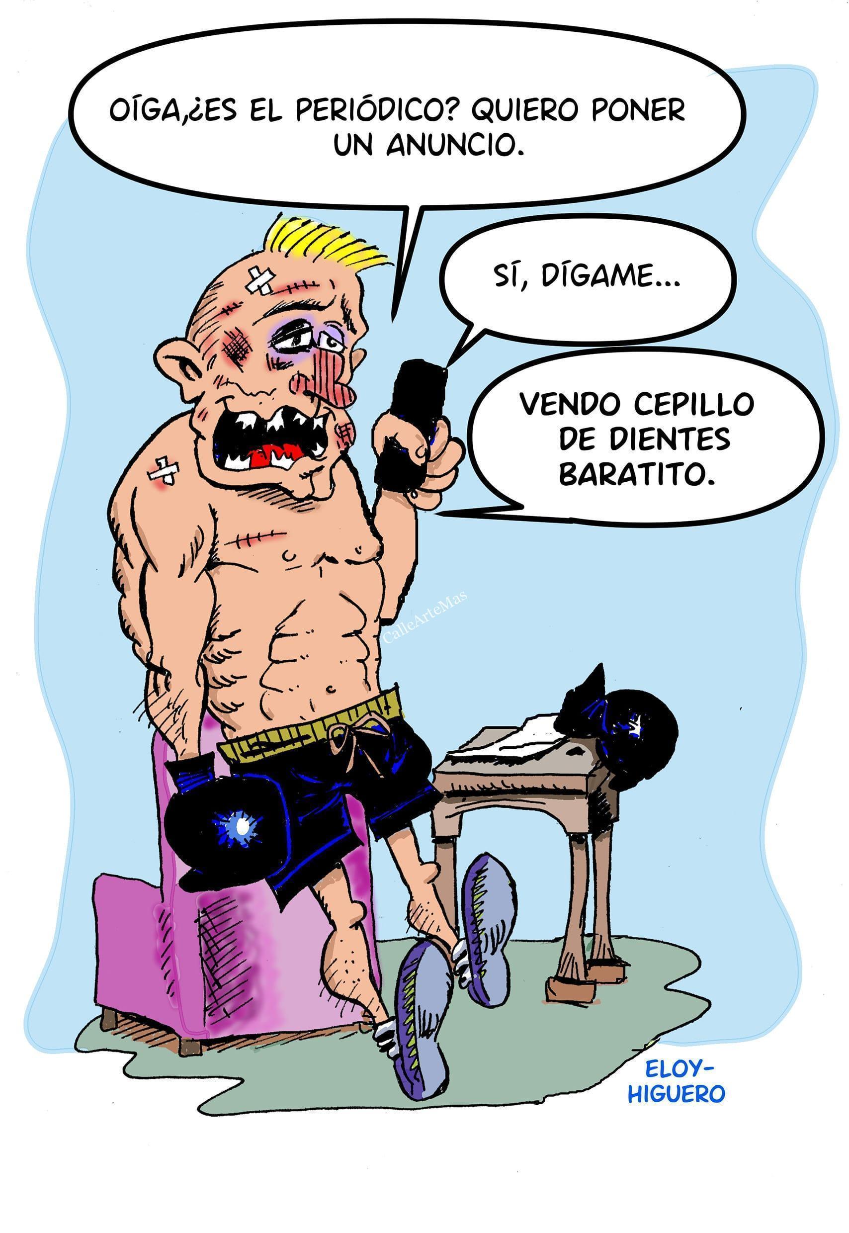 Boxeador noqueado | ARTERNATIVAS 19 Chiste Grafico Boxeador noqueado