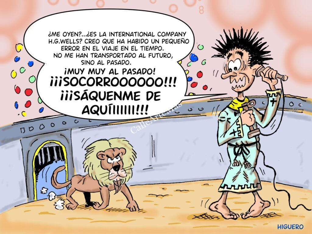 21 Chiste Grafico El viajero al pasado