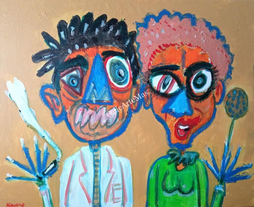 21 La pareja THE COUPLE 50x60 cm 2023 1 scaled