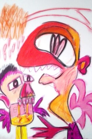 Tienda de arte contemporáneo | ARTERNATIVAS Niño y profesor bajo una estrella