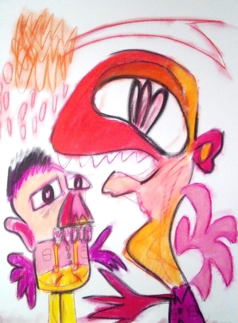 26 Nino y profesor bajo una estrella CHILD AND TEACHER UNDER A STAR 2006 scaled