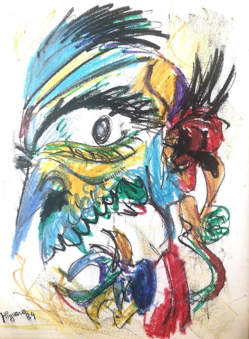 Personaje rascándose la oreja | ARTERNATIVAS 29 Personaje rascandose la oreja CHARACTER SCRATCHING HIS EAR 1984