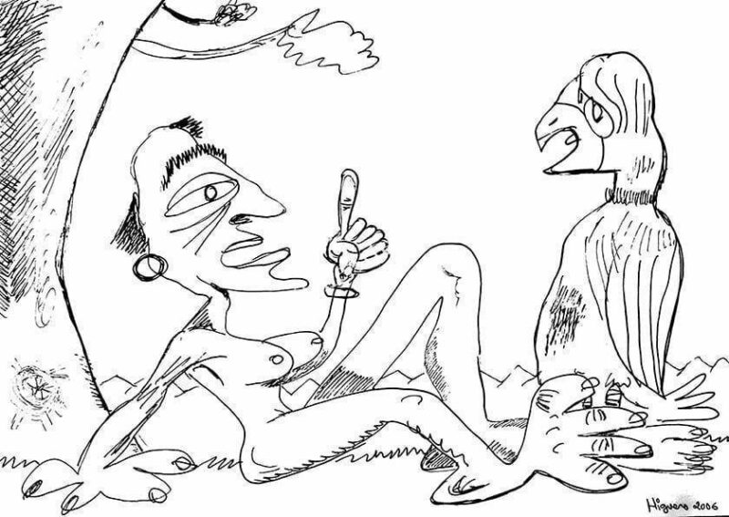 39 Senora explicandole al condor LADY EXPLAINING TO THE CONDOR 2006