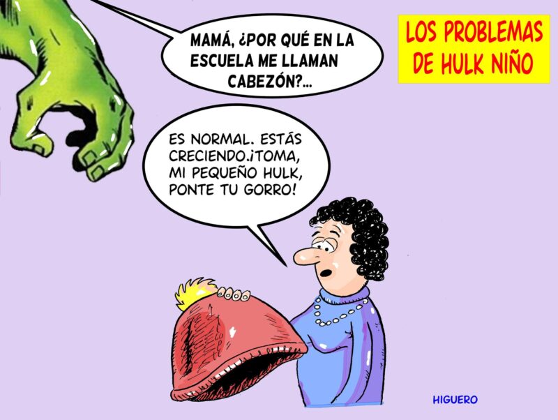 Tienda de arte contemporáneo | ARTERNATIVAS 7 Ilustracion Los problemas de Hulk nino