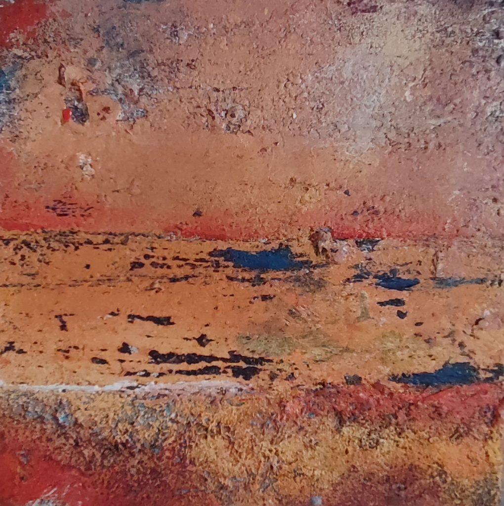 atardecer 20 CM X 20 CM