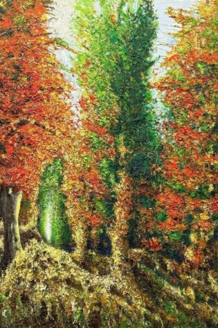 José Luis Canelha Cores outonais óleo s tela x