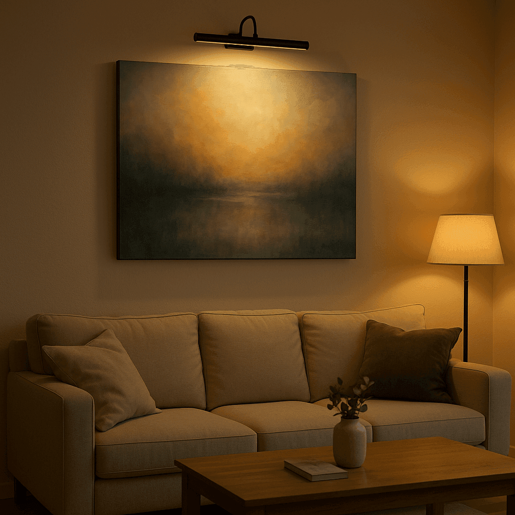 10 ideas de cómo iluminar cuadros en casa