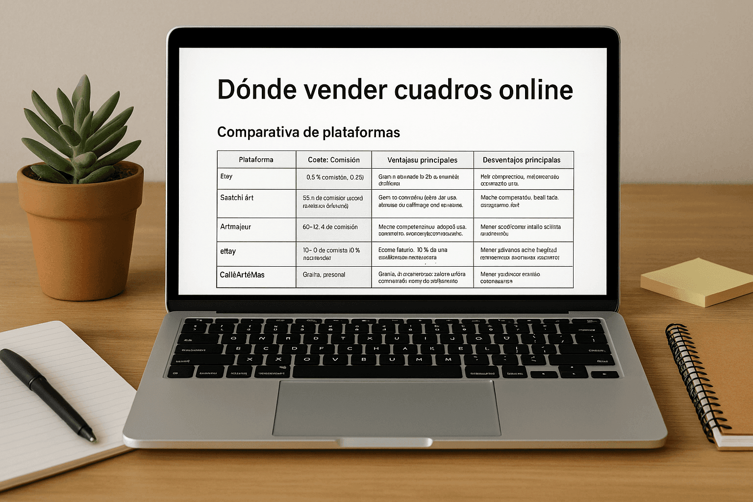 Dónde vender cuadros online: guía comparativa