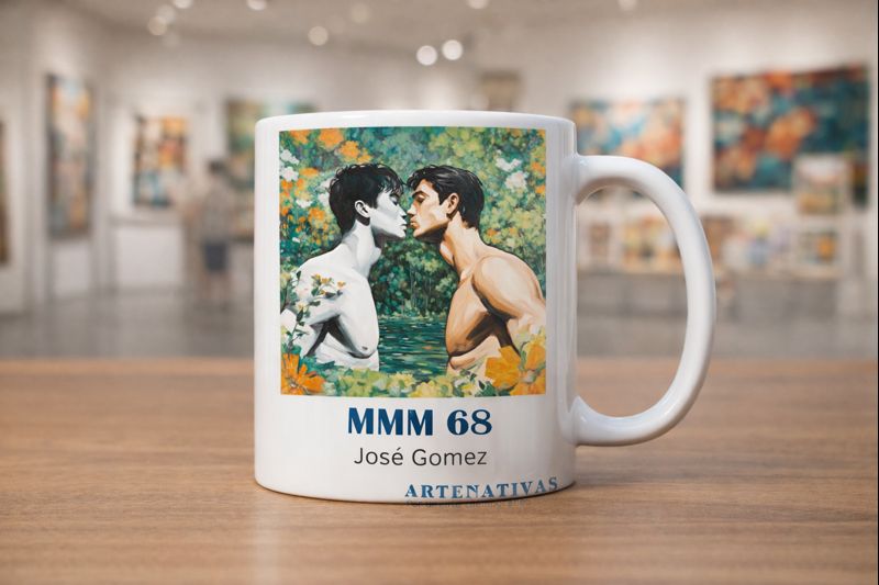 Taza de cerámica reutilizable