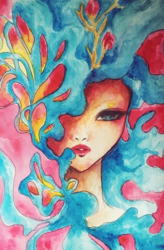 Ella soñaba en colores que no existen