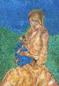 Holding onto a day pastel 50 X 70 cm E1200