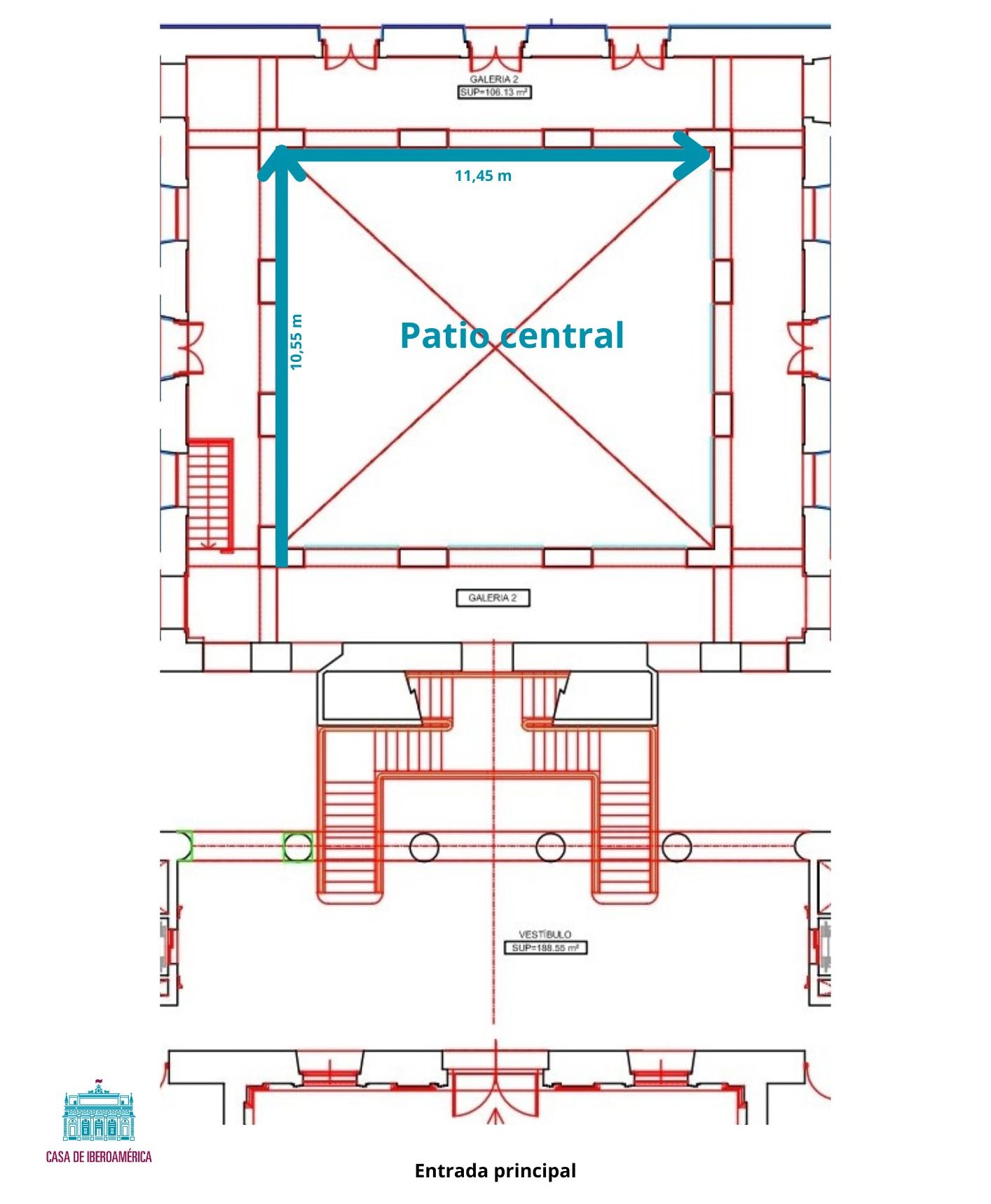 Croquis Patio Central