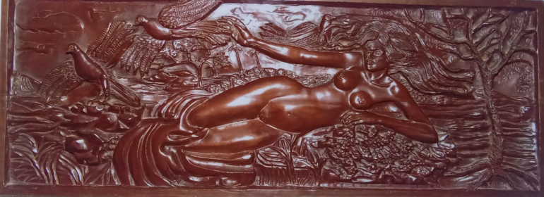 Mujer con Palomas