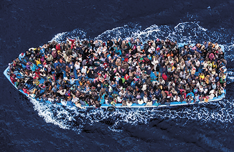 Arte político y migración — crisis migratoria mediterránea