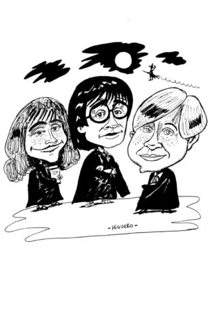 caricaturas de Harry Potter