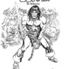 comic, original, dibujo, conan,