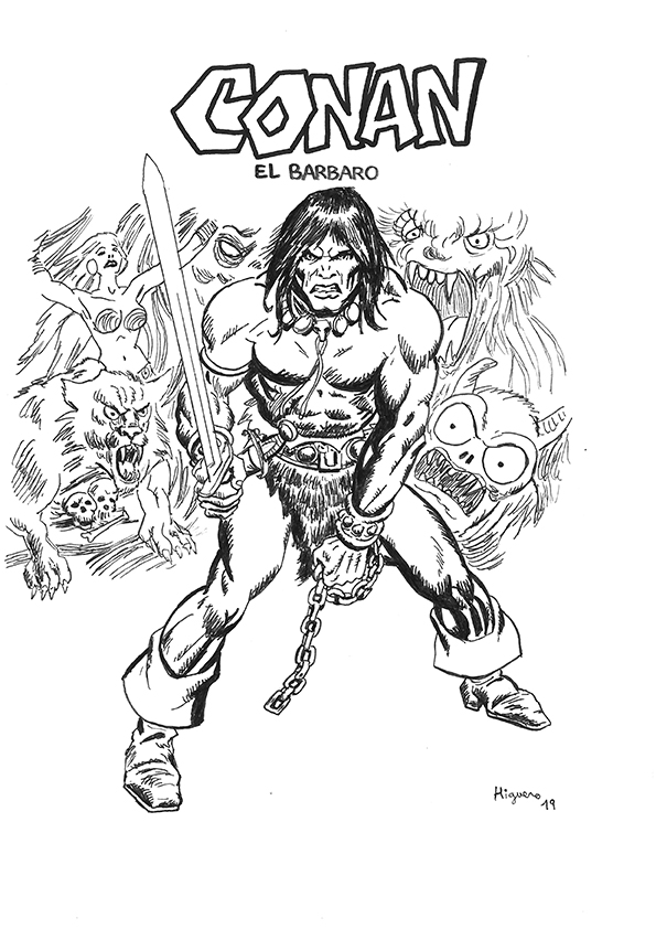 comic, original, dibujo, conan,