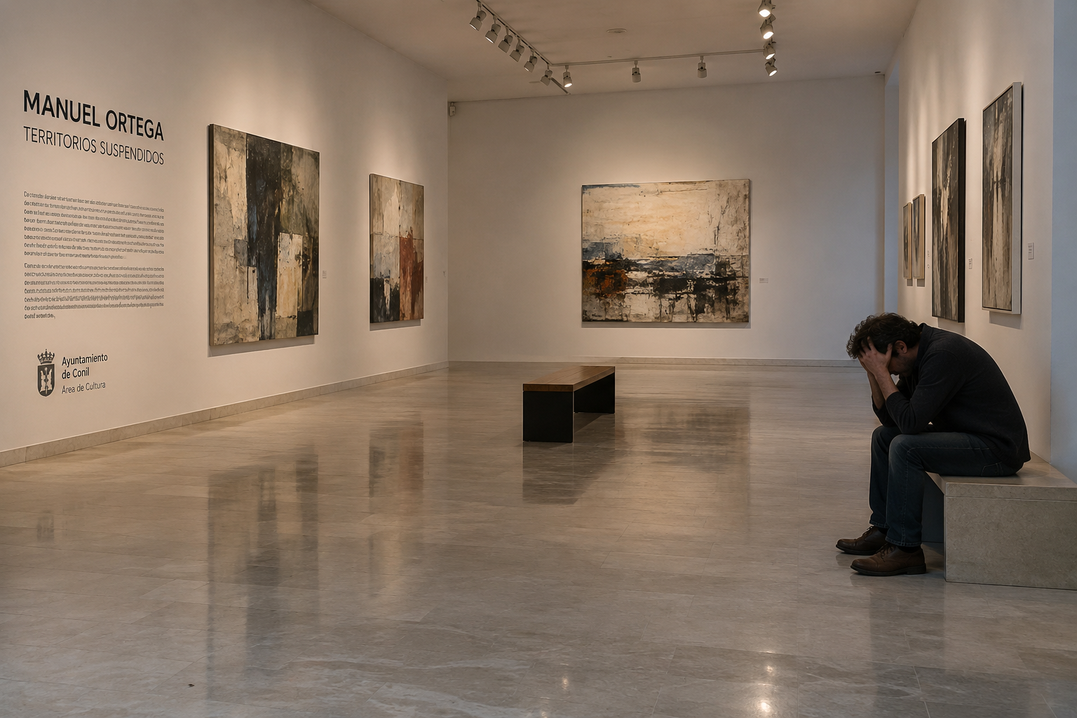 Sala de exposiciones de unos espacios culturales municipales