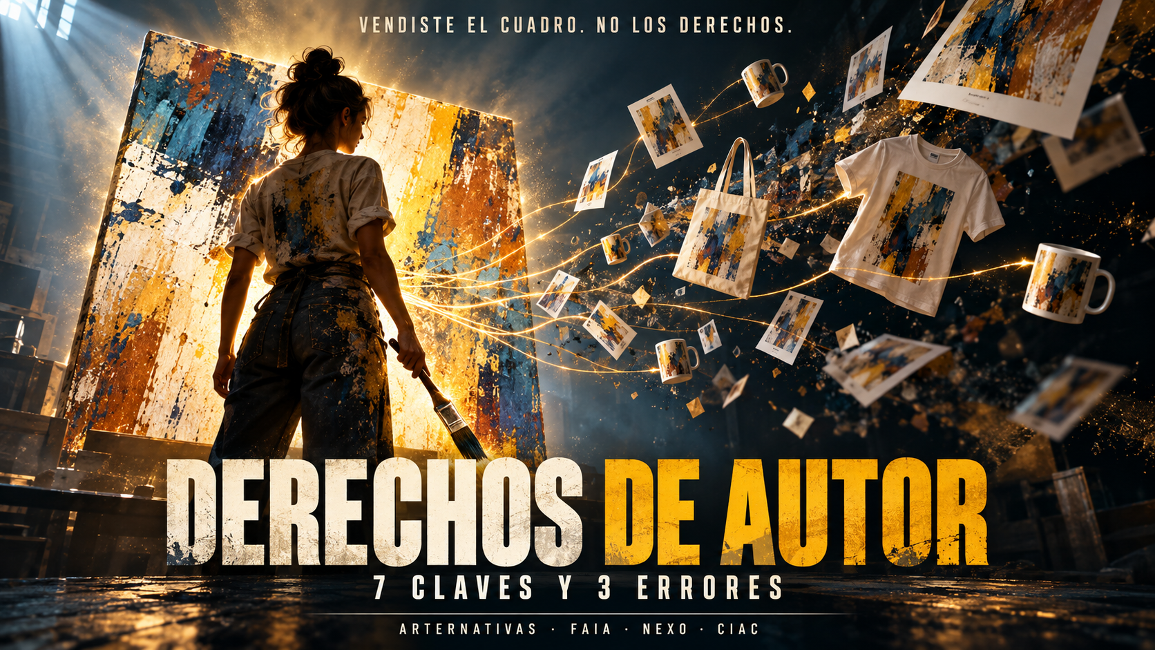derechos de autor cartel cine